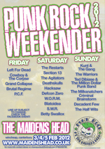 Punk Rock Weekender, The Maidens Head, Canterbury